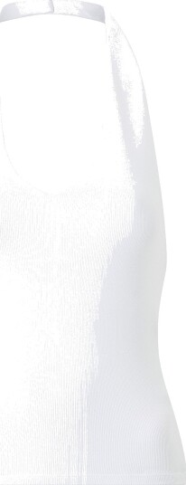 Gina Tricot   Topp Halterneck   Hvit
