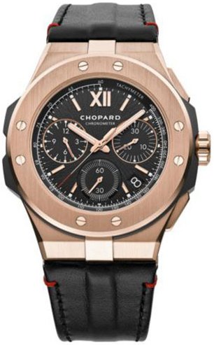 Chopard Herreklokke 295387 9001 Alpine Eagle Sort/Lær Ø44 mm