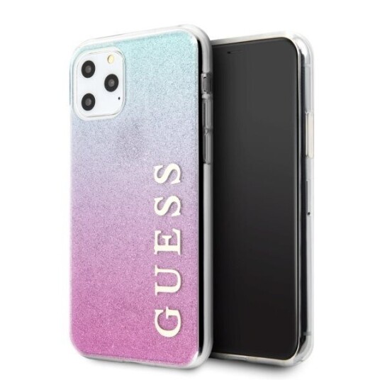 Guess Guess Guhcn65pcuglpbl Iphone 11 Pro Max Rosa-Blå/Rosa Blå Hardt Deksel Glitter Gradient Universal