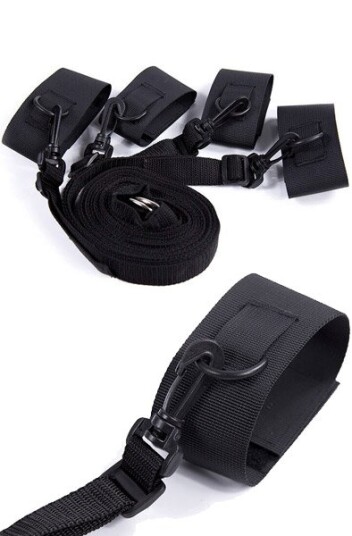 Ohmama Nylon Velcro Bed Bondage Restraints