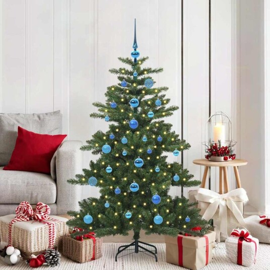  Kunstig sammensatt juletre med 150 LED med stativ 150 cm PVC