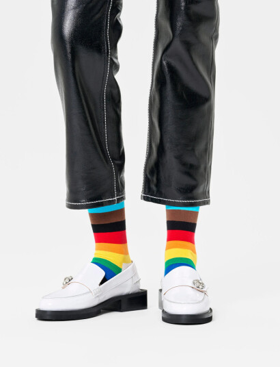 Happy Socks Pride Stripe Sock - Multi/patterned - 36-40