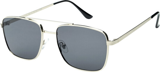 Waye solbrille 003 sølv/grå smoke 1 stk Waye solbrille 003 sølv/grå smoke 1 stk