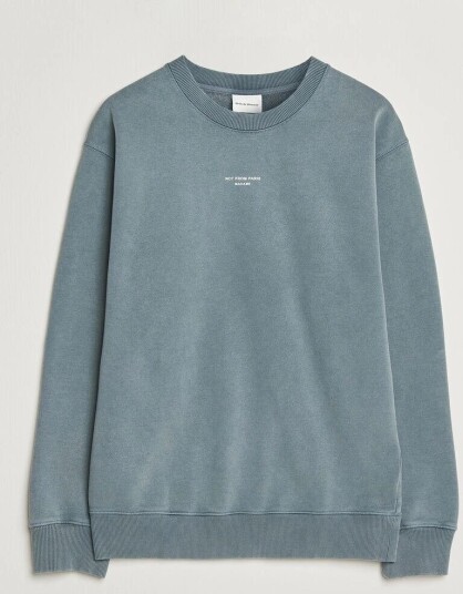 Drôle de Monsieur Classic Slogan Sweatshirt Dark Grey