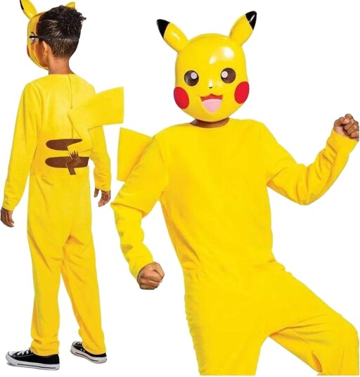 Disguise Pikachu Klassisk Kostyme Med Maske Str. 10-12