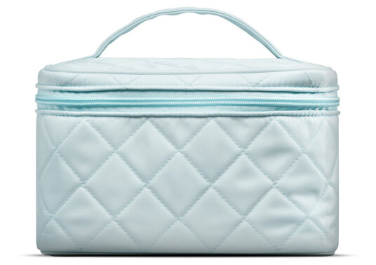 Gillian Jones Beauty Box in quilted nylon Blue Gillian Jones Beauty Box in quilted nylon Blue