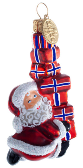 Brink Nordic Juletrepynt julenisse med presanger 8 cm
