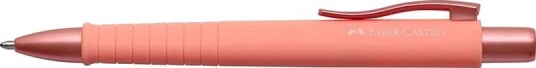 Faber-Castell Kugelschreiber Poly Ball Xb, Uttrekkbar Med Festeklemme, Koral, Blå, 0,6 Mm, Ekstra Tynn, 1 Stykker