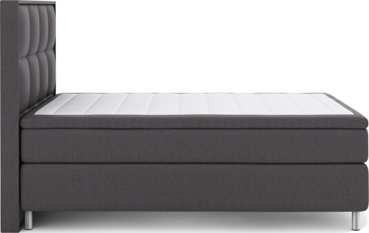 Select No 4 Komplett Sengepakke 140x200 Fast Mørkegrå/Metallben