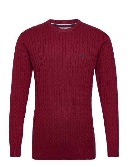 U.S. Polo Assn. Mads Reg Cot Uspa M Knit - Red - XXL