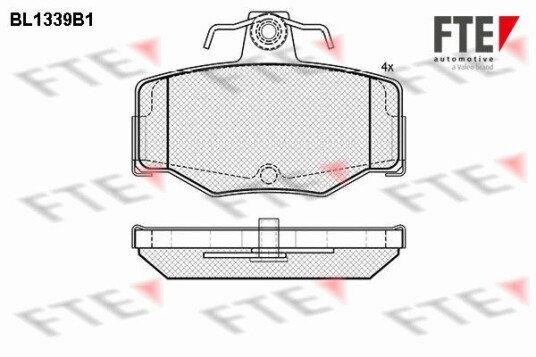 Bremseklosser FTE 9010129 Bremseklosser FTE 9010129