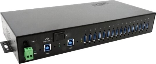 Exsys Ex-1526Hmvs Usb 3.2 Gen 1 3.1 Gen 1 Type-B Usb 3.2 Gen 1 3.1 Gen 1 Type-A 5000 Mbit/S Svart Metall