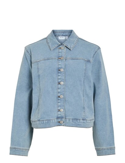 Vila Vinus New L/S Denim Jacket/Tes Blue 36 Vila Vinus New L/S Denim Jacket/Tes Blue 36