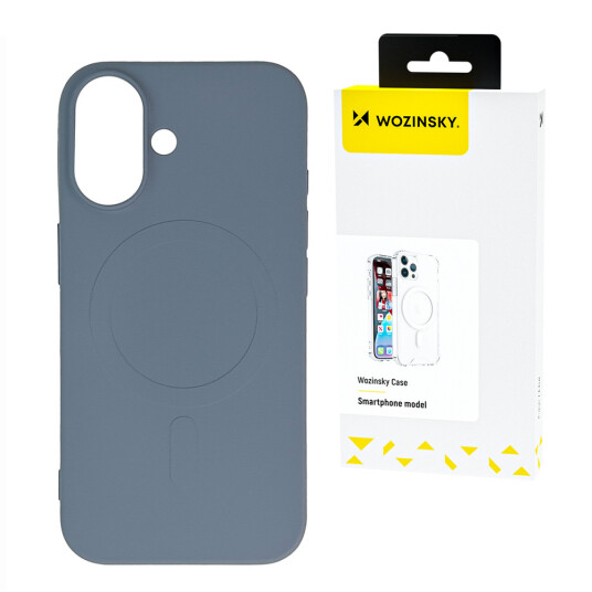 Wozinsky Liquid Silikon MagSafe deksel for Samsung Galaxy S25+ Grå
