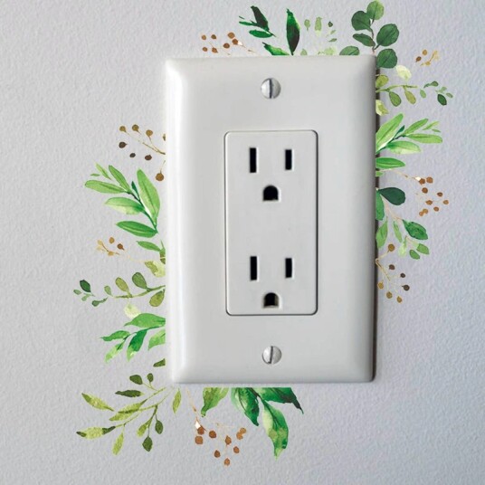 Switch klistremerke Grønne blader