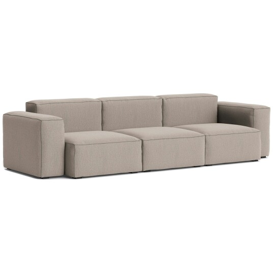 Hay Mags Soft Low 3 seter Sofa Comb. 1 Re wool 628 / Mørkegrå Søm