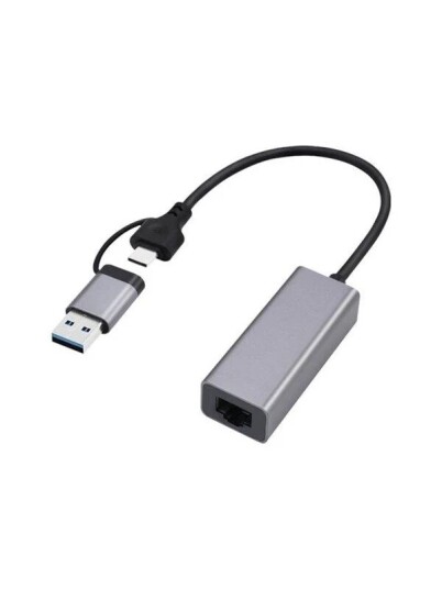 Gembird Cablexpert A USB3AC LAN 01 USB 3.1 + type C Gigabit network adapter space grey A USB3AC LAN 01 Gembird Cablexpert A USB3AC LAN 01 USB 3.1 + type C Gigabit network adapter space grey A USB3AC LAN 01
