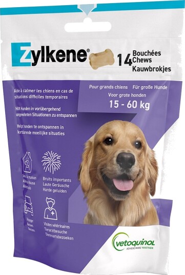 Vetoquinol Zylkene Chews for Store Hunder 14 stk Vetoquinol Zylkene Chews for Store Hunder 14 stk