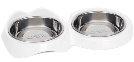 Catit Pixi Dobbel Matskål Hvit -200Ml Catit Pixi Dobbel Matskål Hvit -200Ml