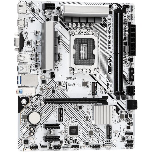 ASRock B760M-HDV Micro-ATX Hovedkort med LGA 1700 og DDR5 ASRock B760M-HDV Micro-ATX Hovedkort med LGA 1700 og DDR5