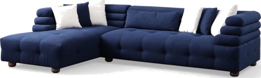Namarta 4 seters Sofa med Divan   Mørkeblå