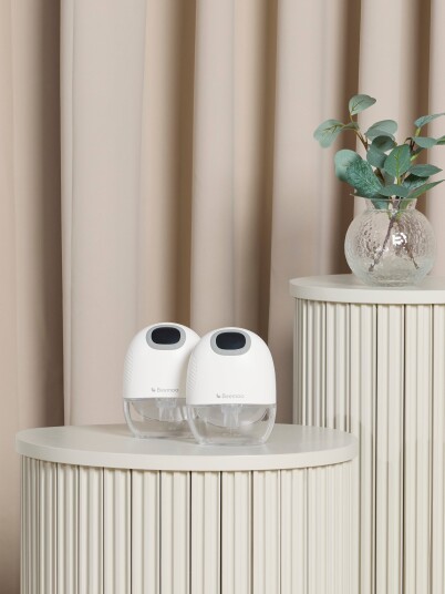 Beemoo CARE Wearable Slim Elektrisk Brystpumpe Dobbel White