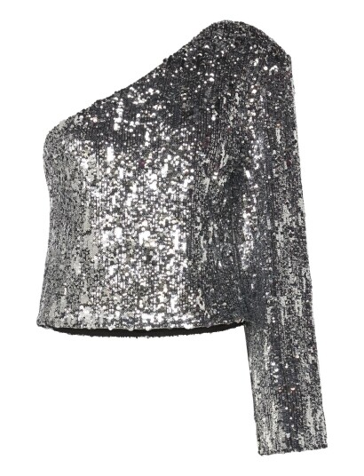 MAUD Sandra Sequin Top Silver 42 MAUD Sandra Sequin Top Silver 42