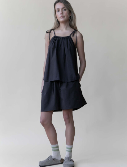 STUDIO FEDER Sia Top - Poplin - Black - S