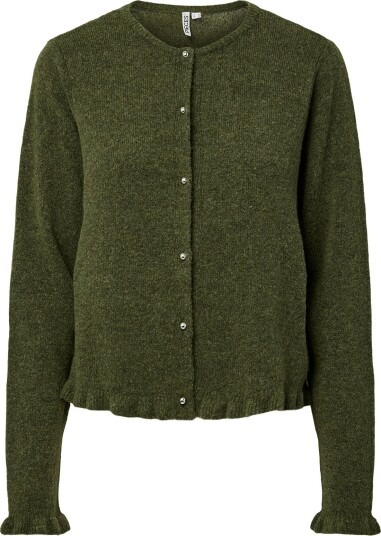 Pieces Pcamos Ls O Neck Knit Cardigan Pwp Bc SPHAGNUM S