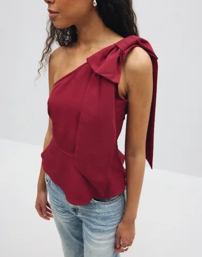 Vero Moda - Rød - Vmevelin Sl Top Wvn Pa