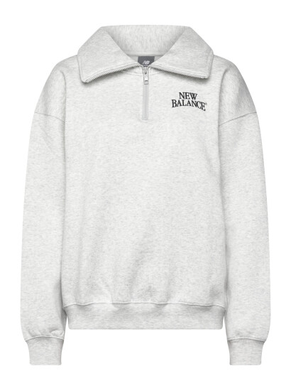 New Balance Linear Heritage Fleece Half Zip Grey XS