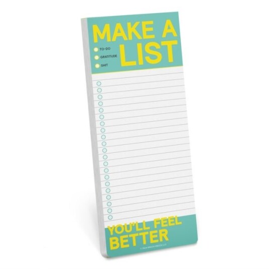 Knock Knock Make a List Make a List Pad