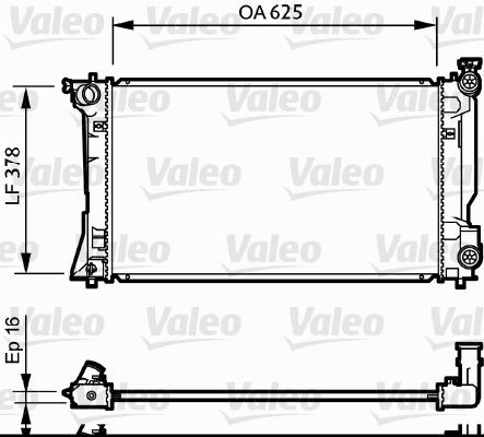 Radiator VALEO 734712