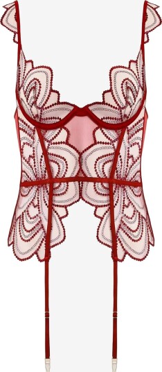 Bluebella Soraya Wired Basque SAVVY RED/TOMATO RED/SHEER E x 80 Bluebella Soraya Wired Basque SAVVY RED/TOMATO RED/SHEER E x 80