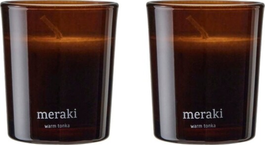 Meraki duftlys 12 timer 2 pk Warm tonka Meraki duftlys 12 timer 2 pk Warm tonka