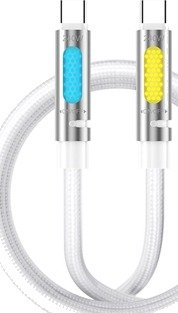 Bwoo X325c-C Usb-C Til Usb-C Ladekabel 240W Hvit Bwoo X325c-C Usb-C Til Usb-C Ladekabel 240W Hvit