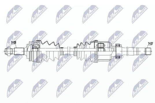 Nty Drivaksel NTY NPW CT 091 Nty Drivaksel NTY NPW CT 091