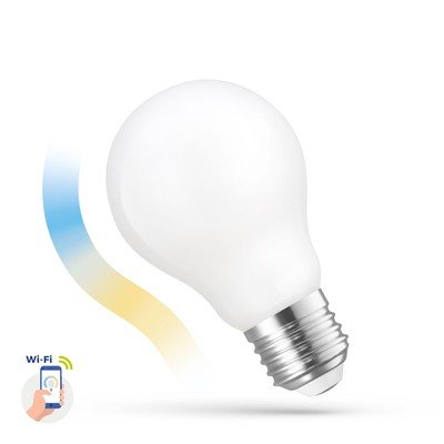 5W Smart Home LED pære - Tuya/Smart Life, virker med Google Home, Alexa og smartphones, A60, E27 - Dimbar : Via Smart Home, Kulør : Fra varm til kald 5W Smart Home LED pære - Tuya/Smart Life, virker med Google Home, Alexa og smartphones, A60, E27 - Dimbar : Via Smart Home, Kulør : Fra varm til kald