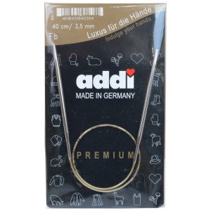 Addi Turbo Rundpinner Messing 40cm 3,50mm / 15.7in US4 Addi Turbo Rundpinner Messing 40cm 3,50mm / 15.7in US4