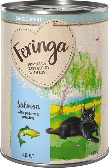 Feringa Våtfôr Single Meat Menu Laks Med Potet & Persille 6 X 410 G