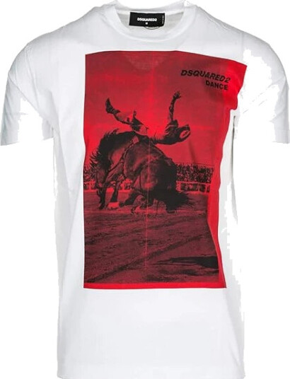 Dsquared2 Herre Topper Hvit S, Dsquared2 Herre Topper Hvit S,