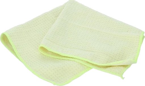 Protecton Mikrofiber Tørkeklut 40x40 cm, Vaffelmønster - Gul