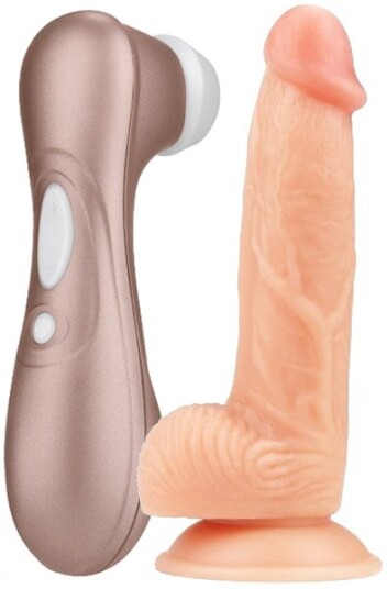 Satisfyer Pro 2 + Ultra Soft Dildo 20 cm Satisfyer Pro 2 + Ultra Soft Dildo 20 cm