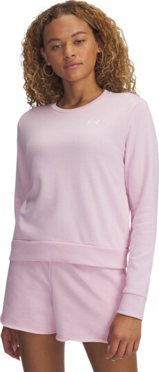 Under Armour Rival Terry Crew Sweatshirt Dame Lyserosa L