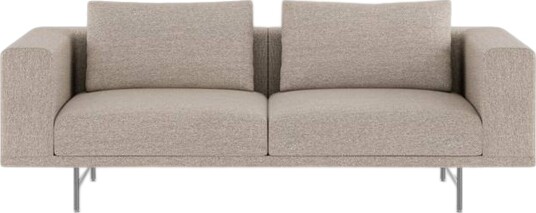 Vipp Loft 2 personers Sofa Brook Beige/ Kastanje/rustfritt Stål
