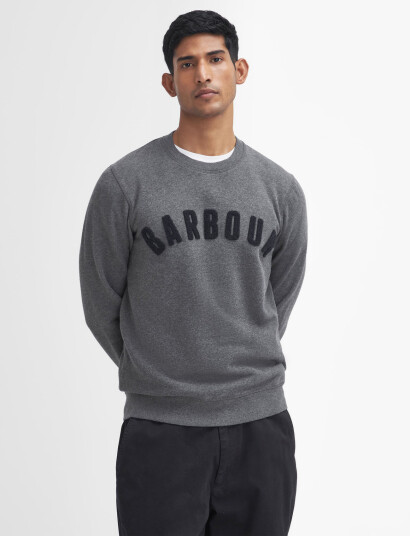 Barbour Barbour Prep Logo Crew - Grey - L