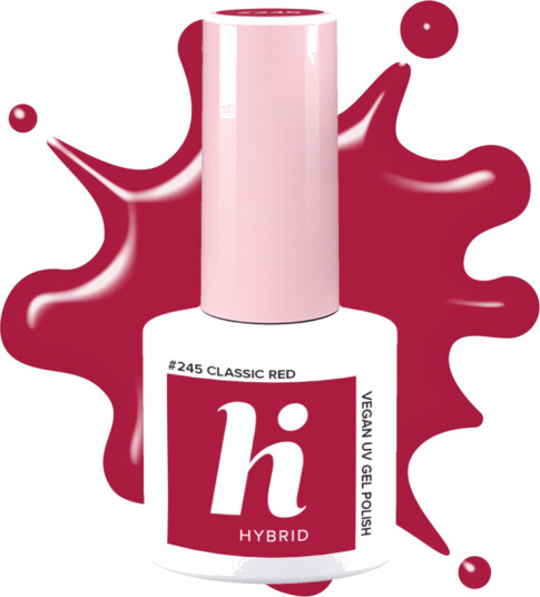 Hi Hybrid UV Gel Polish Classic Red #245 5ml