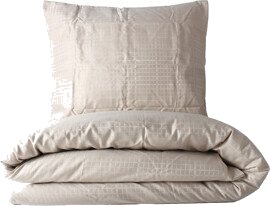 Aumi Collection Jacquard Dynetrekksett 150 x 210 cm Beige