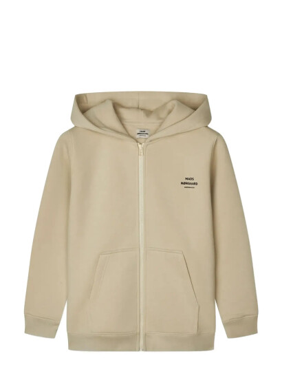 Mads Nørgaard Standard Hudini Zip Sweatshirt Beige 176