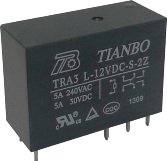 Tianbo Electronics Tra3 L 24Vdc S 2Z Printreleer 24 V/Dc 8 A 2 X Bryter Tianbo Electronics Tra3 L 24Vdc S 2Z Printreleer 24 V/Dc 8 A 2 X Bryter